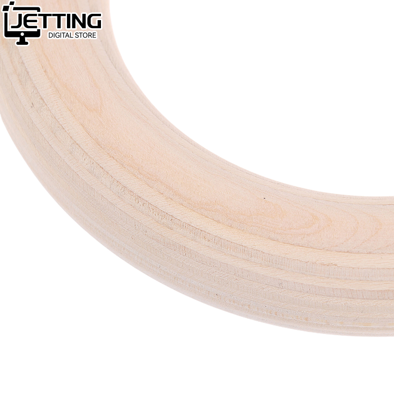 Gymnastic Ring Wood - 2Pcs/Pairs Wooden Ring Portable Crossfit Gymnastics
