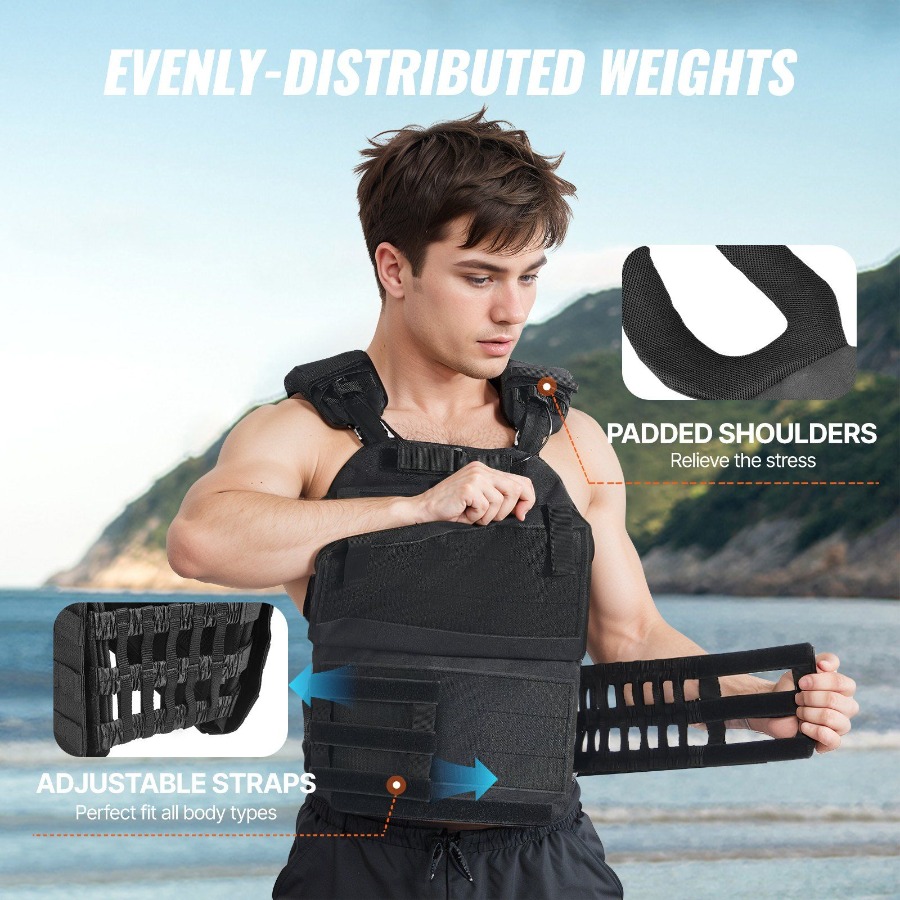 40lb Adjustable Weighted Vest  - Crossfit Weight Vest review and price
