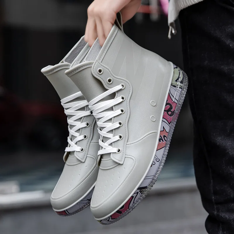 Men Rain Boots Fashion Trendy  - Crossfit Male review and price