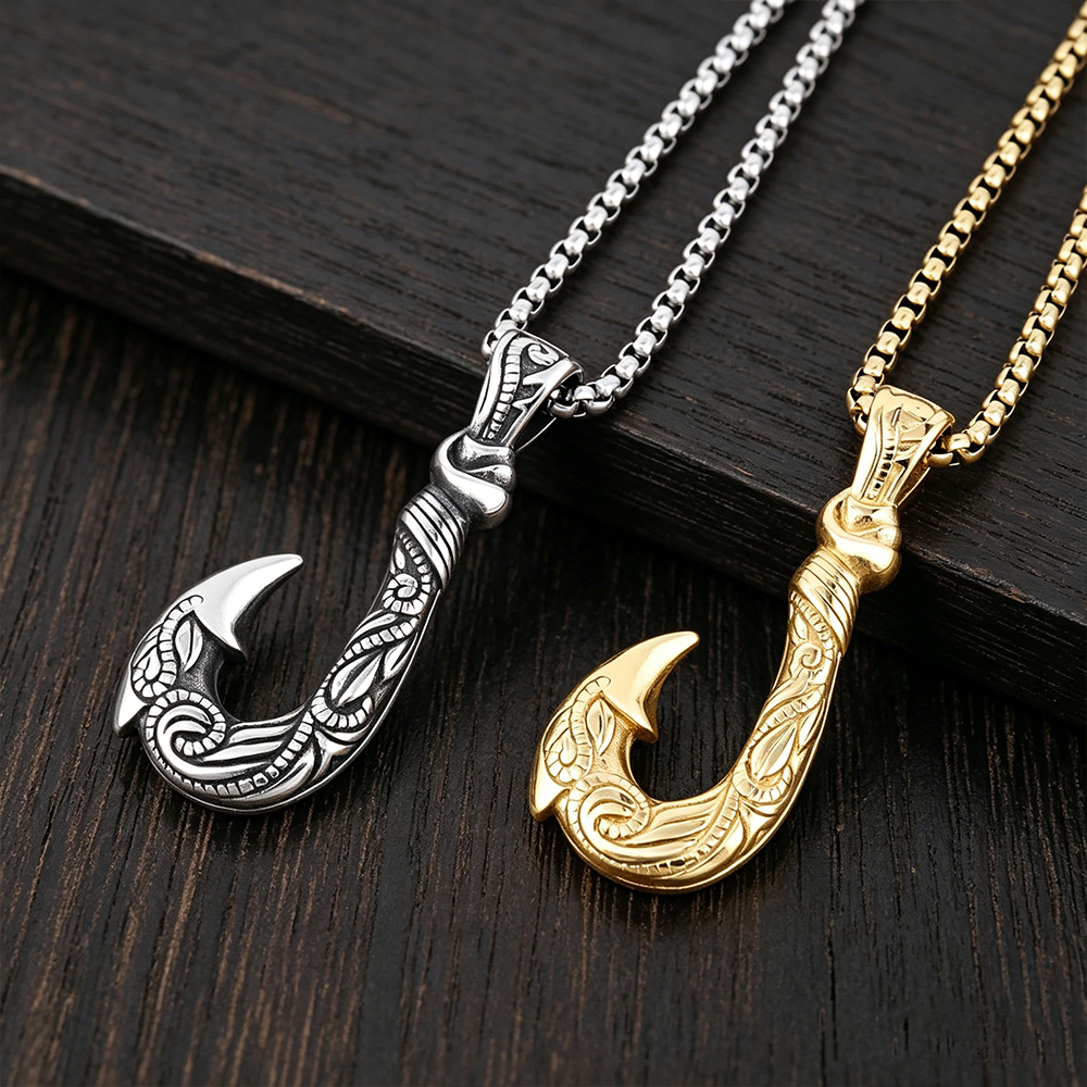 Maui Magic Fish Hook Necklace  - Battle Rope Anchor review and price