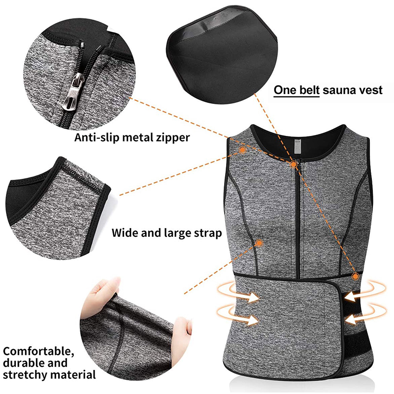 Men Neoprene Sauna Sweat Vest  - Crossfit Weight Vest review and price