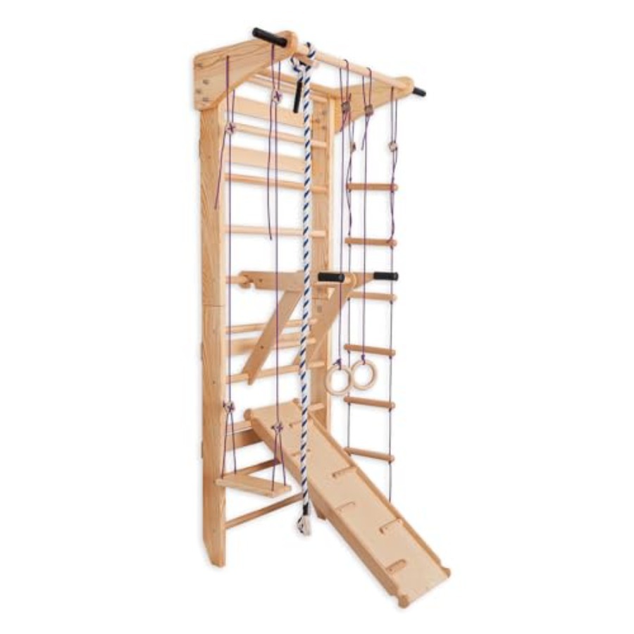 Swedish Ladder Wall Bars with  - Gymnastic Ring Wood review and price