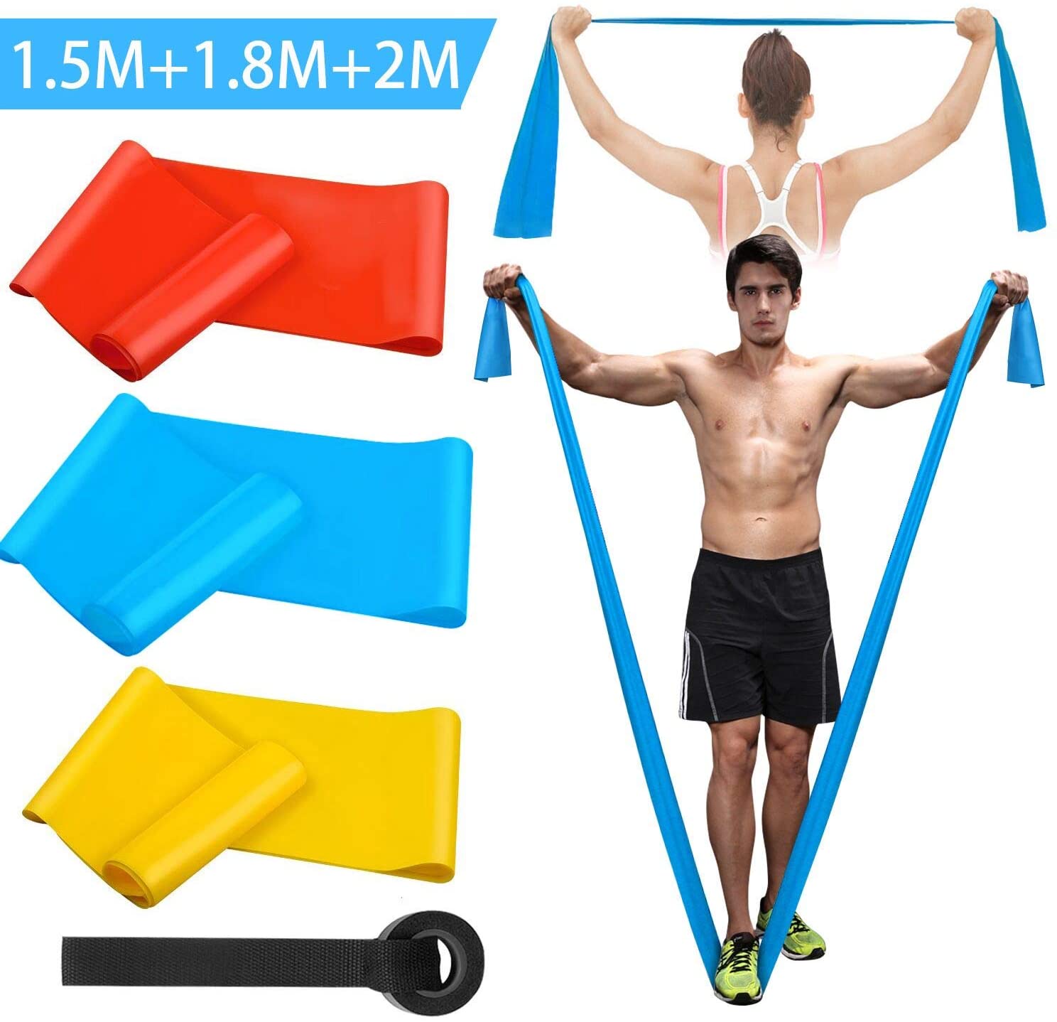 Elastic Fitness Bands 3Pcs Res - Crossfit Equipment review and price
