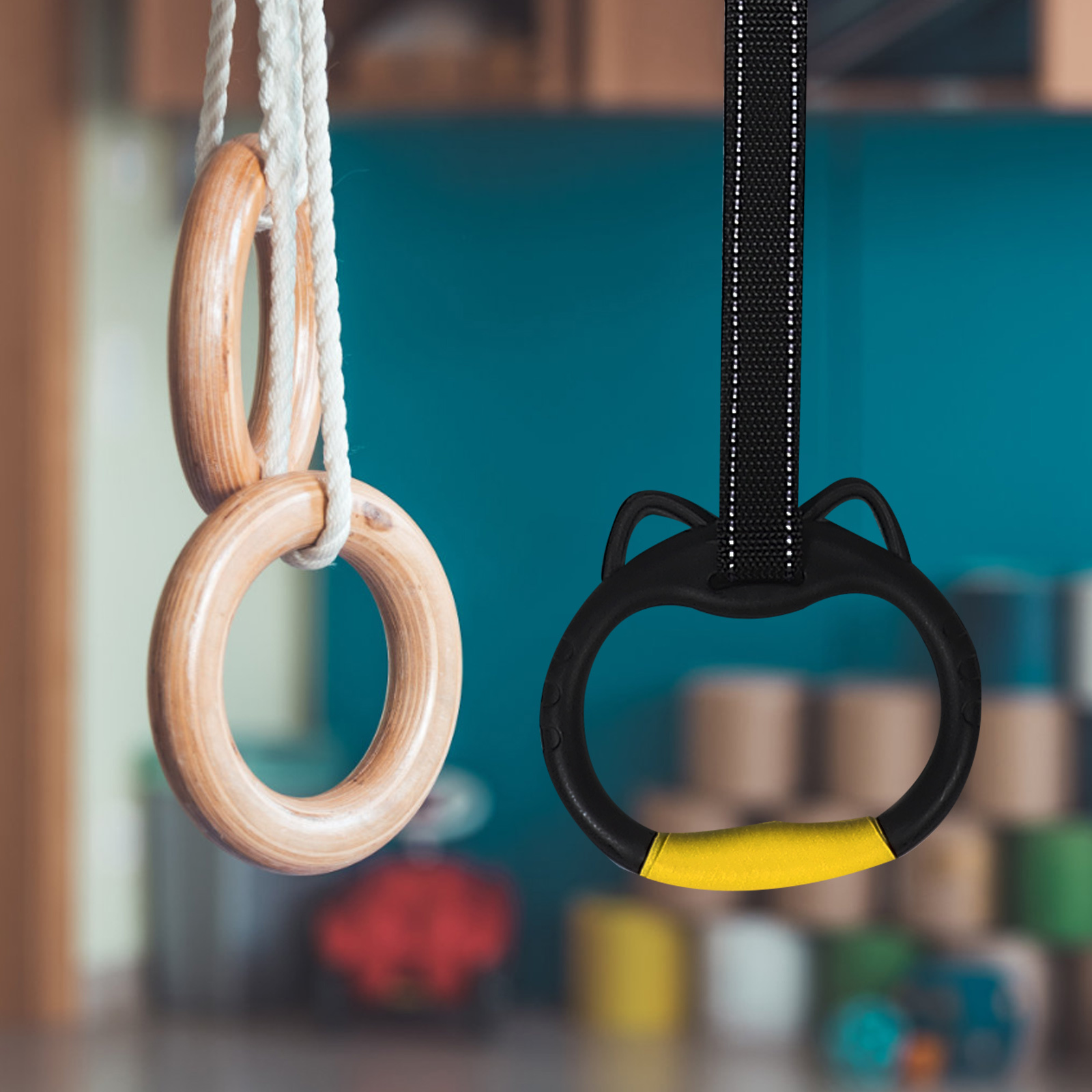 1 set 1 Set Gymnastics Rings F - Gymnastic Ring Wood review and price