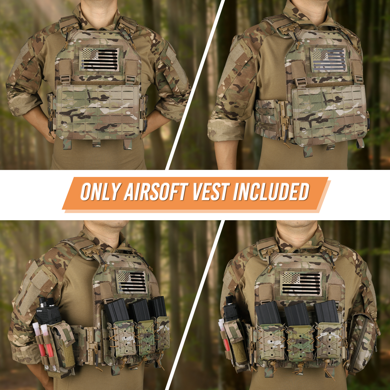 KRYDEX Tactical Vest Molle Las - Crossfit Weight Vest review and price