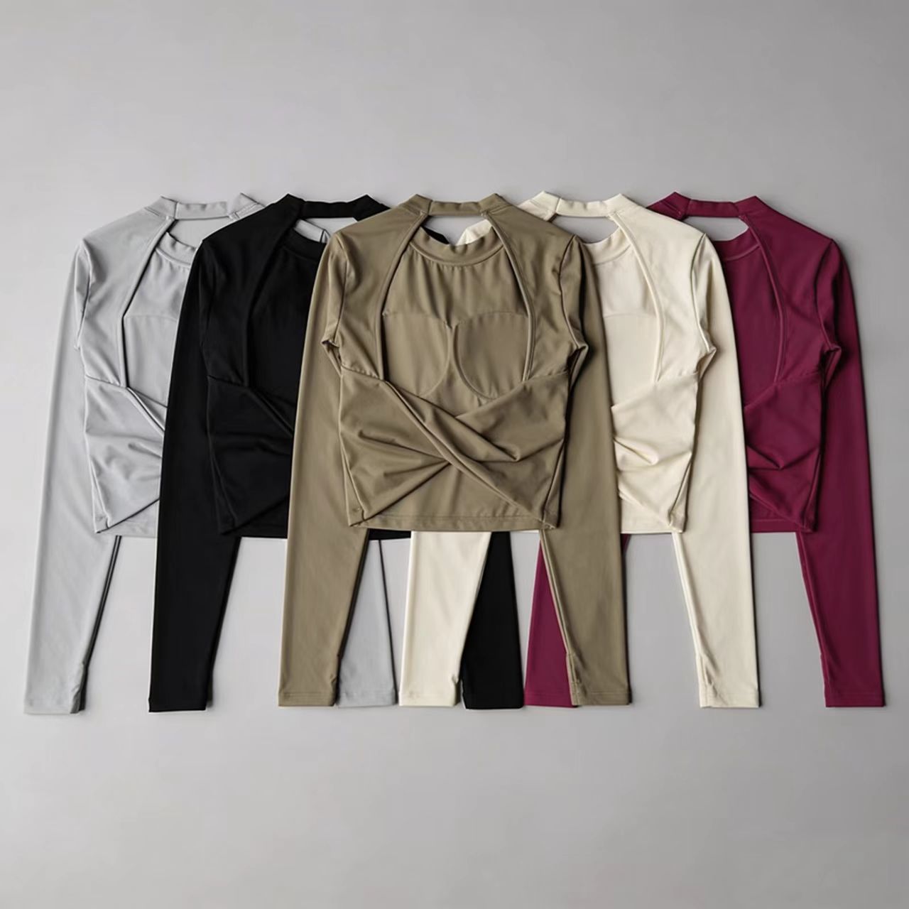 Women Long Sleeve Knotted Yoga - Crossfit Yoga review and price