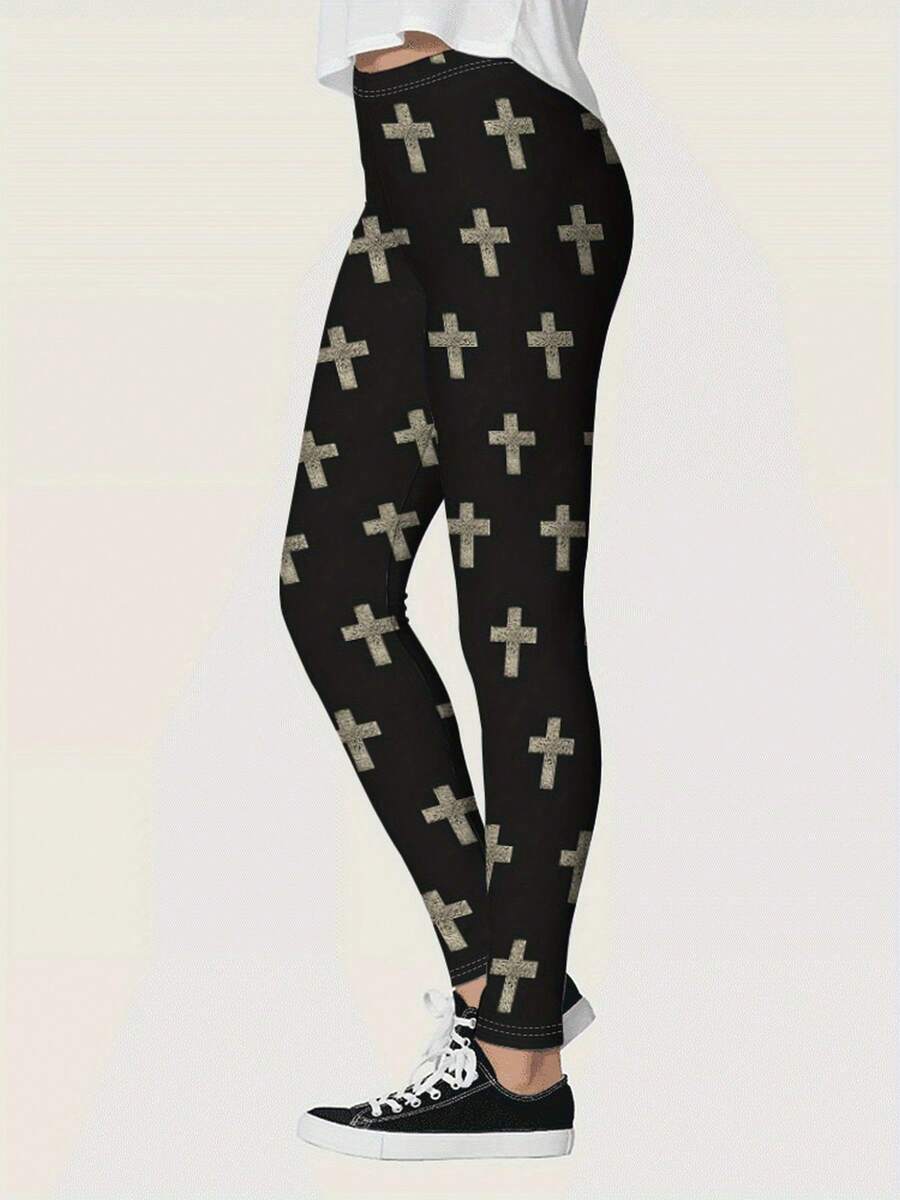 Womens High Waisted Cross Prin - Crossfit Yoga review and price