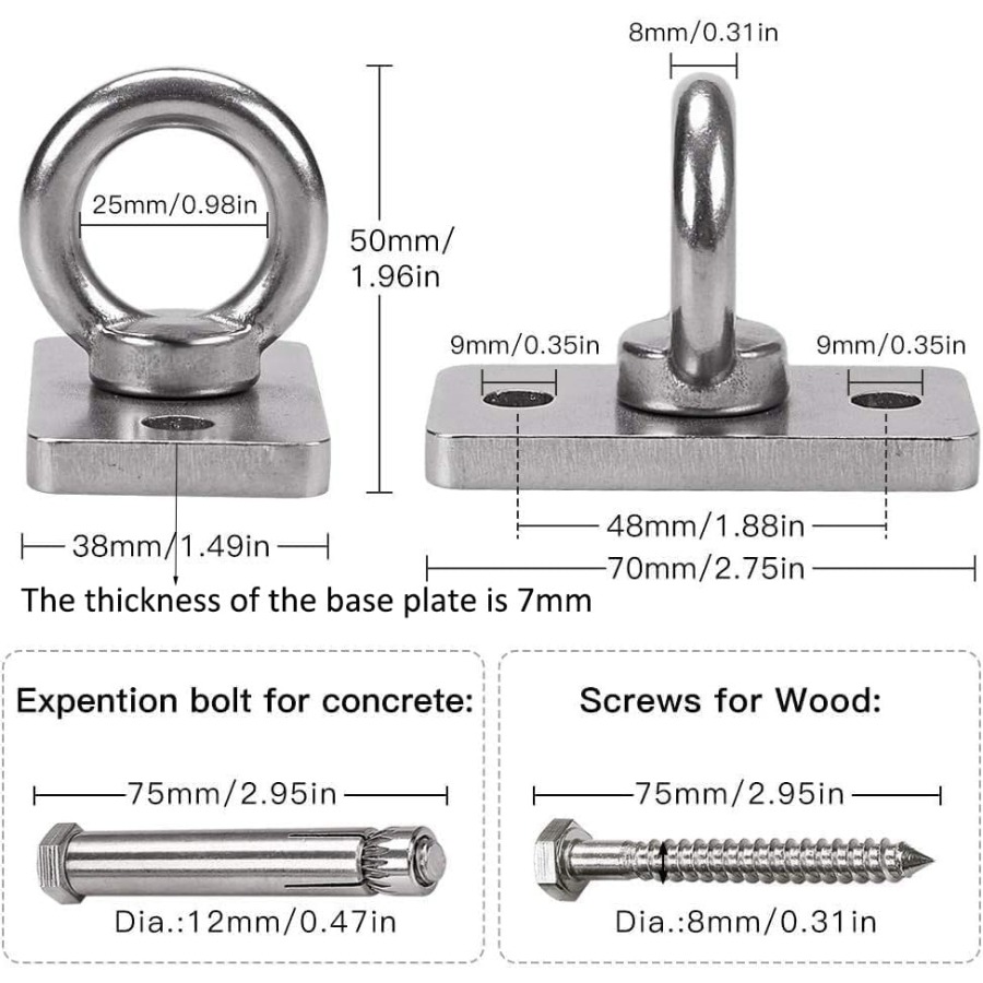Wall Ceiling Mount Bracket for - Battle Rope Anchor review and price