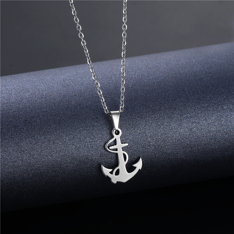 Silver Anchor Pendant Necklace - Battle Rope Anchor review and price