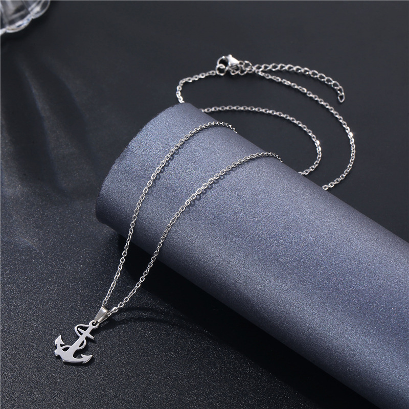 Silver Anchor Pendant Necklace - Battle Rope Anchor review and price