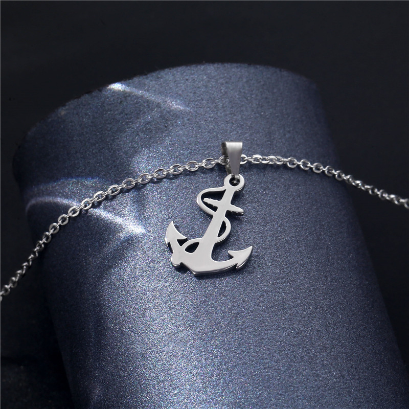 Silver Anchor Pendant Necklace - Battle Rope Anchor review and price