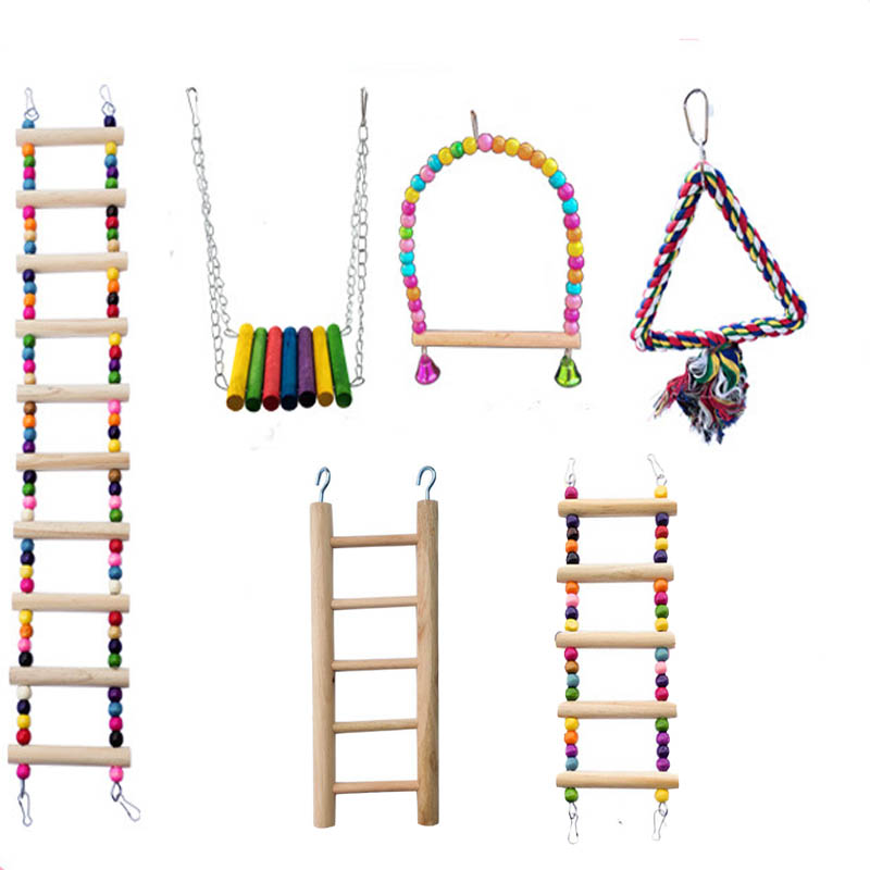Wooden Bird Toys Small Parrot  - Gymnastic Ring Wood review and price