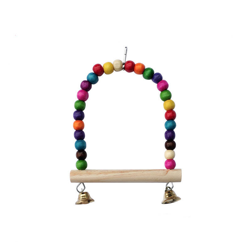 Wooden Bird Toys Small Parrot  - Gymnastic Ring Wood review and price