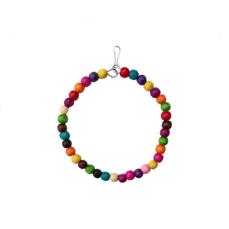 Wooden Bird Toys Small Parrot  - Gymnastic Ring Wood review and price