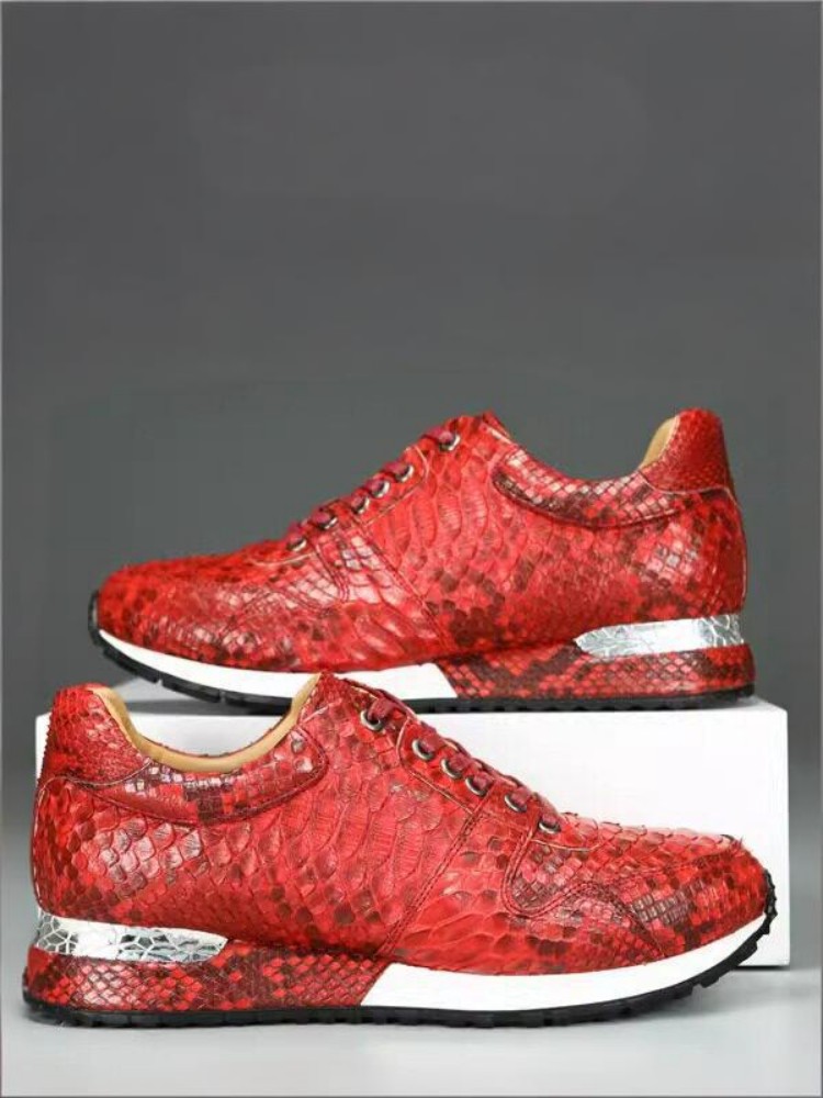 Concise Solid Color Snakeskin  - Crossfit Male review and price