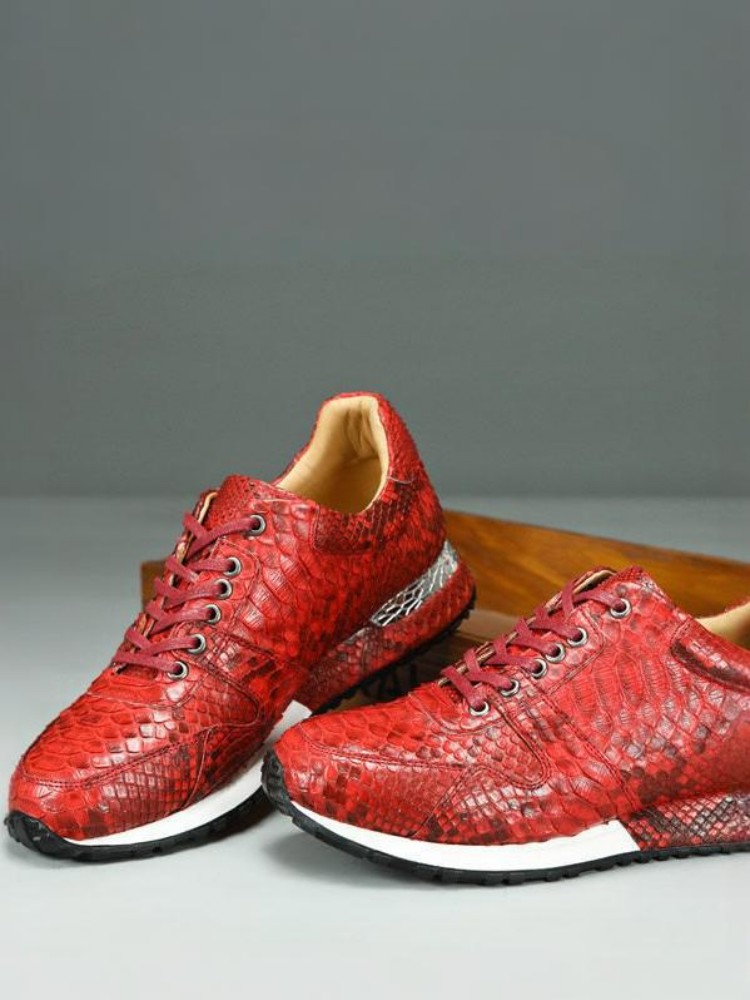 Concise Solid Color Snakeskin  - Crossfit Male review and price